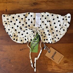 Joanie Friller White Polka Dot Detachable Peter Pan Collar